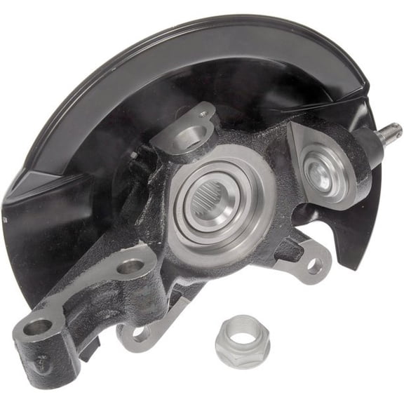 KarParts360 For Honda Civic 2003 2004 2005 Steering Knuckle | Anti Lock Braking Encoder 100MM Bolt Circle Diameter | 64MM Brake Pilot Diameter | w/Anti Lock Braking System | 44300S5A008, 44600-S5D-A0