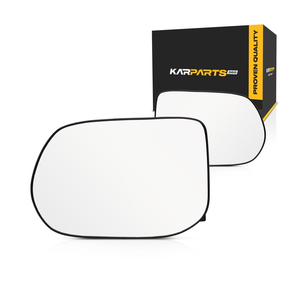 KarParts360 For Honda Civic 2006 07 08 09 10 2011 Mirror Glasses Driver And Passenger Side | Pair | With Backing Plate | Non-Heated | Sedan | For HO1325119, HO1324119 | 76203SNAA01, 76253SNAA01