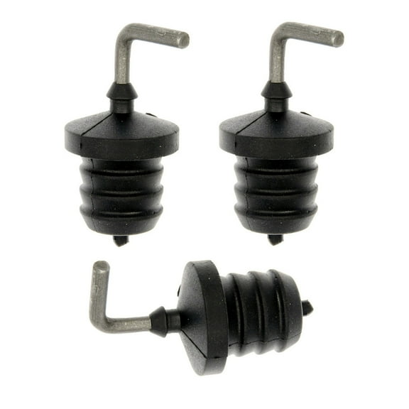 KarParts360 For Honda Civic 2014-2020 Transmission Fluid Filler Cap | 3 Pieces | Rubber/Steel Material | Press Fit Attachment Type | Black/Silver Color | Replacement For 256155T0004