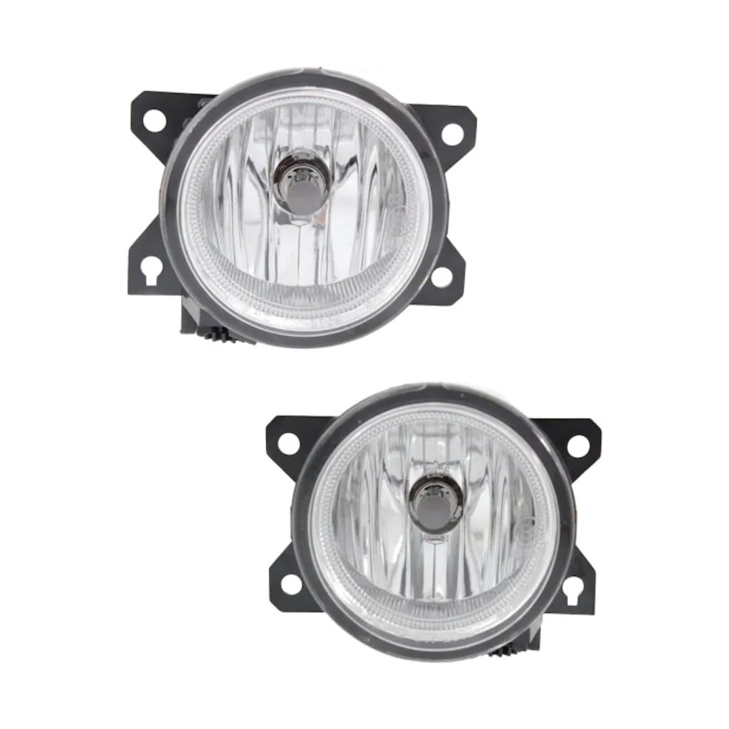 KarParts360 For Honda Civic 2016 17 18 19 20 2021 Fog Lights Front, Driver and Passenger Side | Pair | CAPA | Round | Replacement For HO2593143, HO2592143 | 33900T5RA01, 33950T5RA01