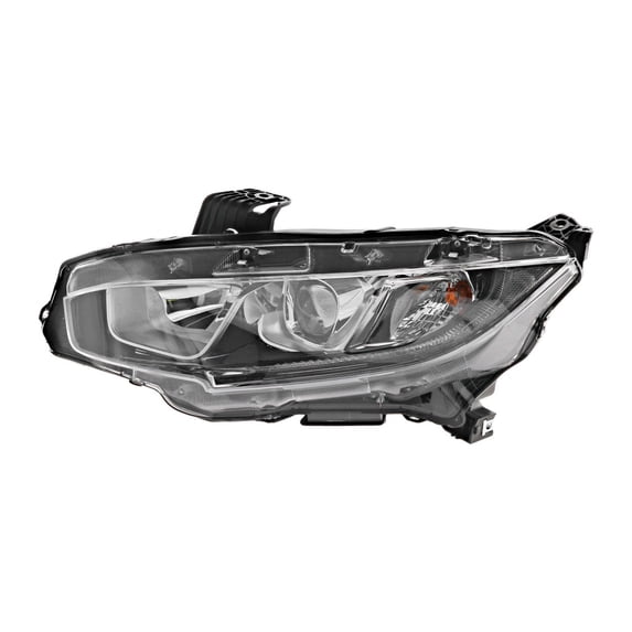 KarParts360 For Honda Civic 2016 2017 2018 Headlight Assembly Driver Side | Composite | With Bulbs | EX/EX-L/EX-T/LX Models | Replacement For HO2502173 | 33150TBAA01