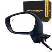 KarParts360 For Honda Civic 2022 2023 2024 2025 Door Mirror Driver Side | Paint to Match | Power | Heated | EX/EX-L Model | With Blind Spot Detection | For HO1320351 | 76258-T20-A21, 76258-T20-A22