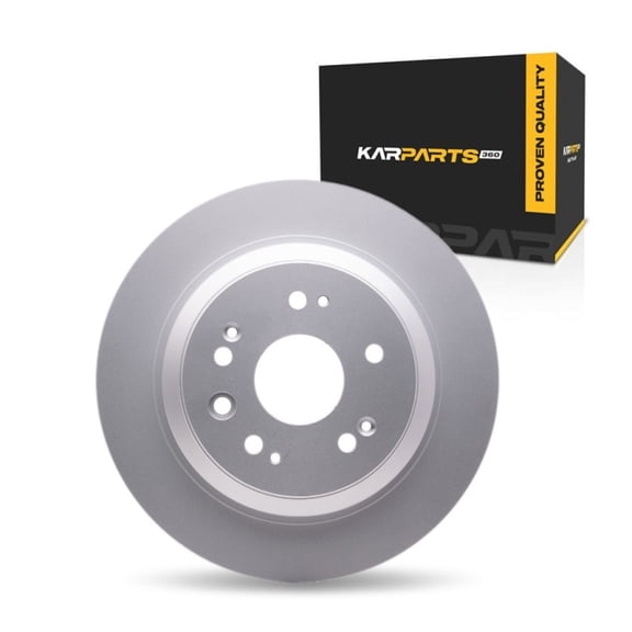 KarParts360 For Honda Crosstour 2012 2013 2014 2015 Disc Brake Rotor Rear | Cast Iron | Solid | 9 Millimeters/0.35 Inches Nominal Thickness | 305 Millimeters/12.01 Inches Outside Diameter | 5 Lug Hol
