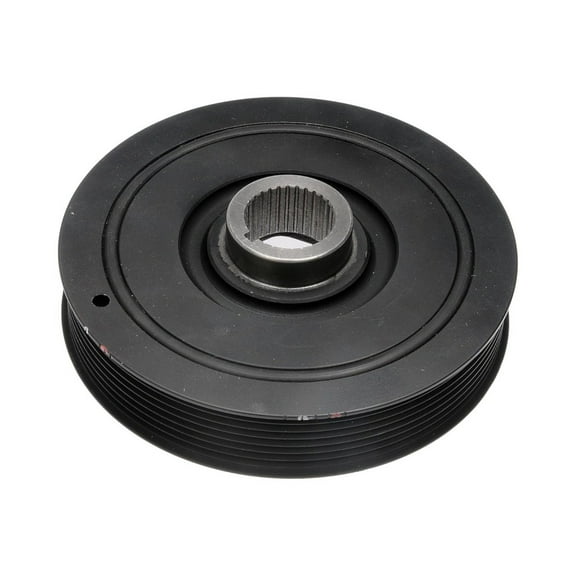 KarParts360 For Honda Element 2003 2004 2005 2006 Harmonic Balancer | Black Color | Serpentine Drive Belt Type | Keyway Type | 1 Mounting Hole | Replacement For 13810-PNA-003, 13810-PNA-013