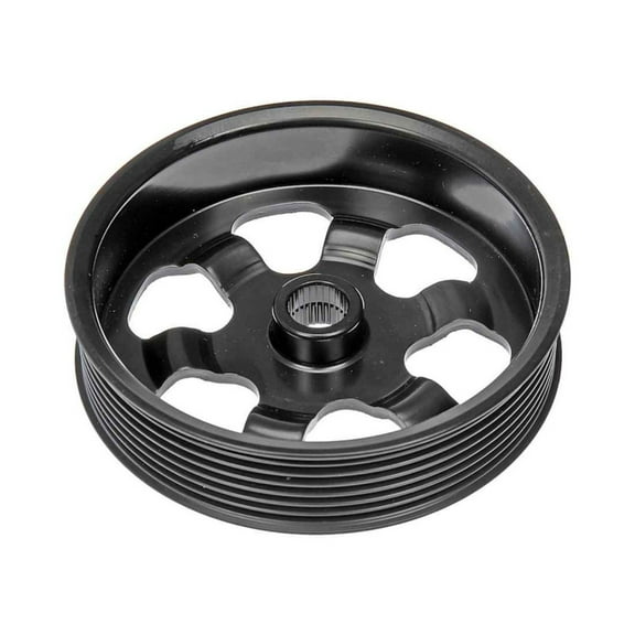 KarParts360 For Honda Element 2003-2011 Power Steering Pump Pulley | Steel | Serpentine Belt Type | Silver Color | Press-Fit Mount Type | Spline Pulley Bore | Replacement For 56483PNC004
