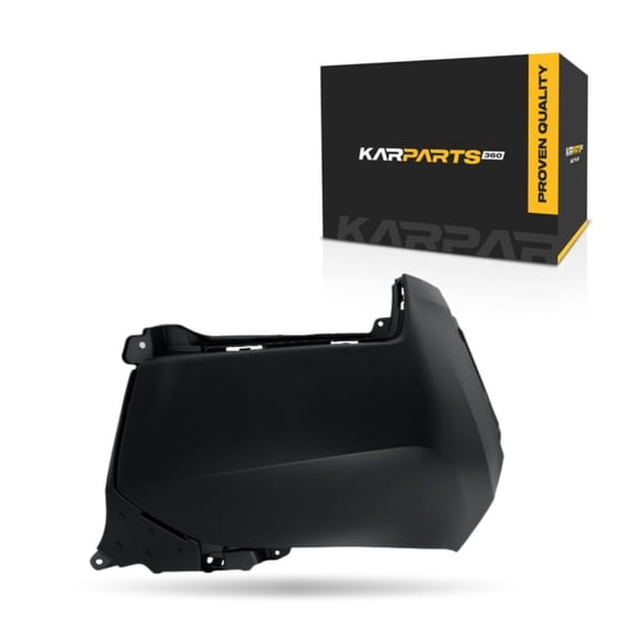 KarParts360 For Honda Passport 2019 2020 2021 Bumper End Passenger Side | Front | CAPA | EX-L/Sport | Side Cover | Excluded Active Park Assist Sensor Holes Plastic Primed | HO1017100C | 04711TGSA00ZZ