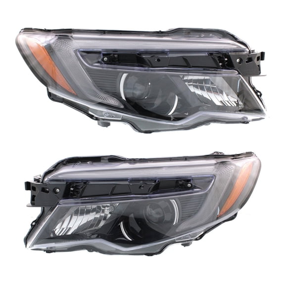 KarParts360 For Honda Pilot 2016 2017 2018 Headlights Driver And Passenger Side | Pair | Amber and Clear Lens | With Auto On And Off | Replacement For HO2503167, HO2502167 | 33100TG7A12, 33150TG7A12