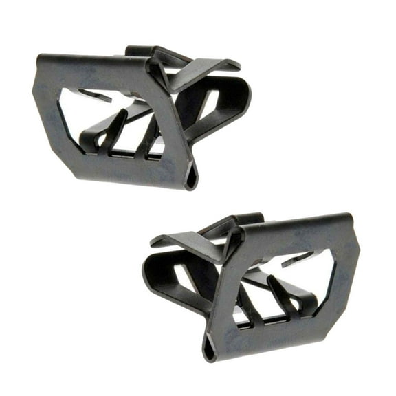 KarParts360 For Hummer H2 2005 06 07 08 2009 Cowl Vent Clips | Steel Material | Black | 0.5 Inches Fastener Hole Size | 0.625 Inches Head Diameter | 2 Pieces | Replacement For 15078238