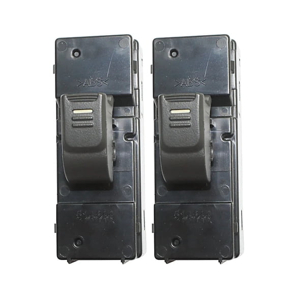 KarParts360 For Hummer H3 2006 2007 2008 2009 2010 Window Switches Rear, Driver And Passenger Side | Pair | 1 Button | Black | 8-Prong Blade Male Terminal | Female Connector | Power | 5348719, 660302
