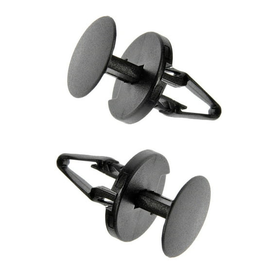 KarParts360 For Hummer H3T 2009 2010 Multi-Purpose Retainers | Nylon Material | Black | Bumper Push Rivets Fastener | 0.63 Inches Face Diameter | 0.35 Inches Fastener Hole Size | 2 Pieces