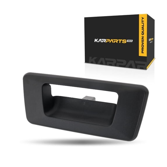KarParts360 For Hummer H3T 2009 2010 Tailgate Handle Bezel | Outside | Plastic Material | Textured | Black Color | Excluded Camera Hole | Excluded Key Hole | Replacement For HU1916100 | 93355793