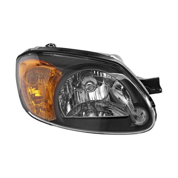 KarParts360 For Hyundai Accent 2003 2004 2005 2006 Headlight Assembly Passenger Side | Clear Lens | Composite Type | With Bulbs | Replacement For HY2503128 | 9210225550