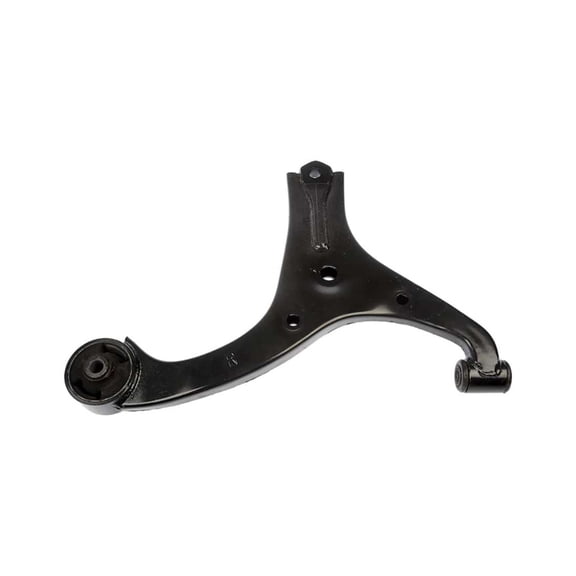 KarParts360 For Hyundai Accent 2006 07 08 09 10 2011 Control Arm | Rubber Bushing | Powder Coated Finish | Welded Mounting Type | Threaded Stud Type | Black Color | Steel | For 545011, 54501-1E000