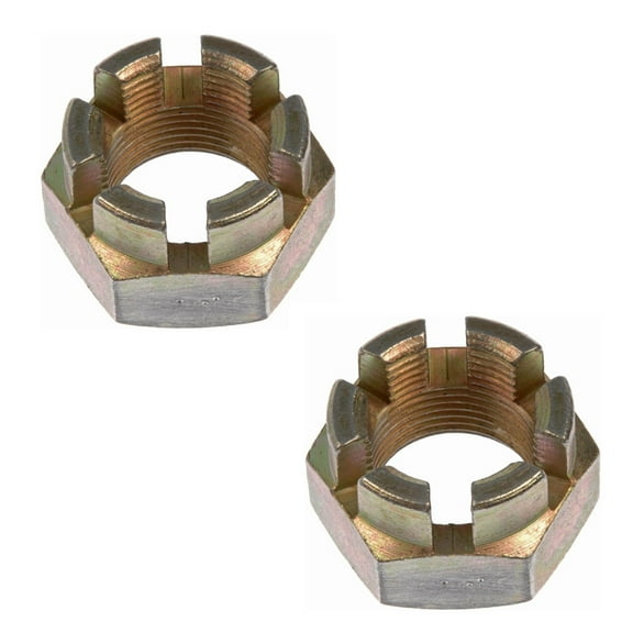 KarParts360 For Hyundai Accent/Elantra 1996-2010 Spindle Nuts | 2 Pieces | 32 Millimeters Hex Size | M22-1.50 Thread Size | Replacement For 49551-1F000, 49551-21000
