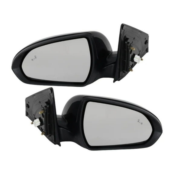 KarParts360 For Hyundai Elantra 2017 2018 2019 2020 Door Mirror Driver And Passenger Side | Pair | Heated | Paintable | Outer Rear View | w/Blind Spot Detection | Manual Folding | HY1320253, HY132125