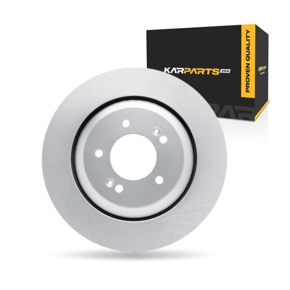KarParts360 For Hyundai Elantra N/Elantra 2022 2023 2024 2025 Brake Rotor Rear | Coated | 5 Stud/Lug Hole | 12.36 Inches Outside Diameter | 0.71 In. Discard Thickness | 2.99 In. Center Hole Diameter
