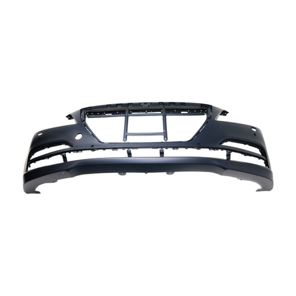 KarParts360 For Hyundai Genesis 2015 2016 Bumper Cover | Front | CAPA | Primed | 3.8L | With Object Sensors | With Parking Aid Sensor Holes | Replacement For HY1000208, HY1000208C | 86540B1200