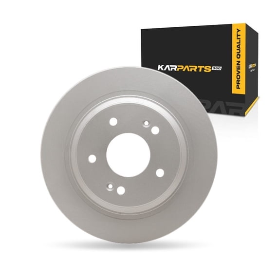 KarParts360 For Hyundai Kona 2018 19 20 21 22 2023 Brake Rotor Rear | Coated | 5 Stud/Lug Hole | 11.18 Inches Outside Diameter | 0.31 Inches Discard Thickness | 2.72 Inches Center Hole Diameter
