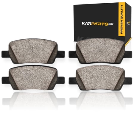 KarParts360 For Hyundai Santa Cruz 2022 23 24 25 2026 Disc Brake Pads | Ceramic | Mechanical Pad Wear Sensor | 50.56 Millimeters / 1.99 Inches Inner Height