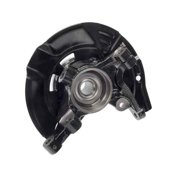 KarParts360 For Hyundai Sonata 2011 Steering Knuckle Front, Driver Side | Steel | Painted Finish | Encoder Anti Lock Braking System Type | Black Color | Circular Flange Shape | 517152T010, 5172038110