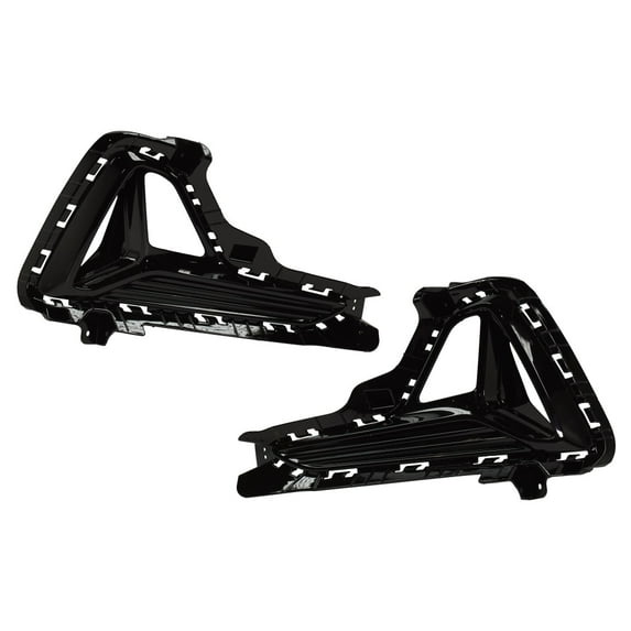 KarParts360 For Hyundai Sonata 2018 2019 Fog Light Cover Driver And Passenger Side | Pair | Front | Bulb | Standard Bumper | Black | For HY1038136, HY1039136 | 86521C1AA0, HY26-219L-DL, 86522C1AA0