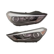 KarParts360 For Hyundai Tucson 2016 2017 2018 Headlight Driver and Passenger Side | Pair | CAPA | W/ LED Position Light | HY2502200, HY2502200C, HY2503200, HY2503200C | 92101D3150, 92102D3150