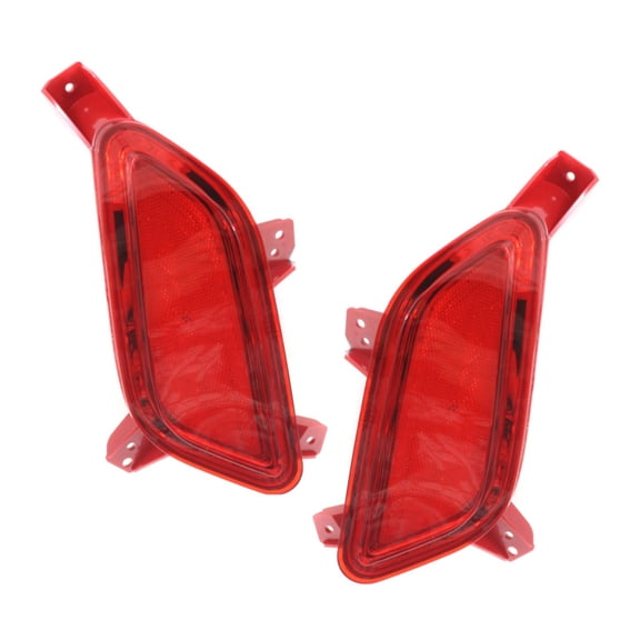 KarParts360 For Hyundai Veloster 2012 13 14 15 16 2017 Bumper Reflectors Driver and Passenger Side Rear | Pair | CAPA | Excluded Bulb(s) | Replacement For HY1184106, HY1184106C, HY1185106, HY1185106C