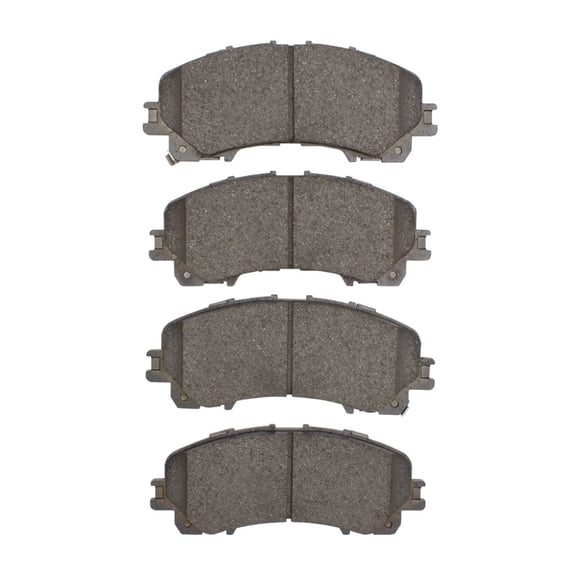 KarParts360 For Hyundai Veloster 2016 2017 Disc Brake Pads | Ceramic Friction | Mechanical Pad Wear Sensor | 61.5 Millimeters / 2.42 Inches Inner Height | 151.9 Millimeters / 5.98 Inches Inner Width