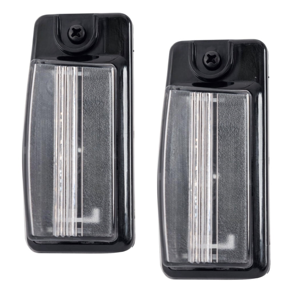 KarParts360 For Infiniti EX35 2008 09 10 11 2012 License Plate Light Driver And Passenger Side | Pair | Rear | CAPA | Plastic | Clear Lens | Replacement For NI2870101, NI2870101C | 265108991D