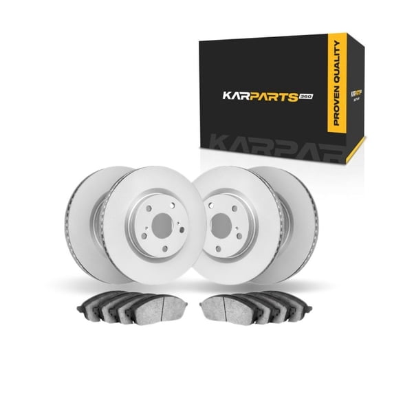 KarParts360 For Infiniti FX45 2003 2004 2005 Brake Rotor Set | Front and Rear | Cast Iron Rotor | Performance / Racing Driving Style | Plain Rotor Style