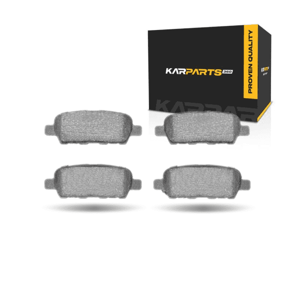 KarParts360 For Infiniti FX45/G35 2003 04 05 06 07 2008 Disc Brake Pads Rear | Ceramic Friction | Low Dust Rating | 105 Millimeters/4.13 Inches Pad Length | 37.8 Millimeters/1.49 Inches Pad Thickness