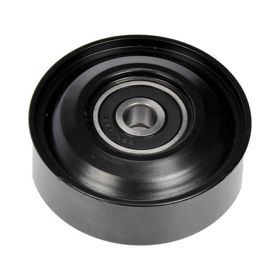 KarParts360 For Infiniti G25 2011 2012 Idler Pulley | Steel | Serpentine Belt Type | Black Color | 12 Millimeters Inside Diameter | 2 Pulley Bearing | Replacement For 119274P100, 119274P101