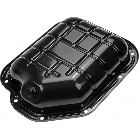 KarParts360 For Infiniti I35 2002 2003 2004 Engine Oil Pan | Steel | Black | Drain Plug Included | M12 By 1.25 Drain Thread Size | 14.96 Inches Length | 111102Y000, 11110JA10B