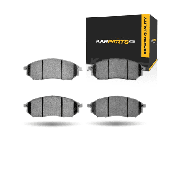 KarParts360 For Infiniti M56 2011 2012 2013 Disc Brake Pads Front | Ceramic Friction | Low Dust Rating | 157.2 Millimeters/6.19 Inches Pad Length | 58.4 Millimeters/2.30 Inches Pad Thickness