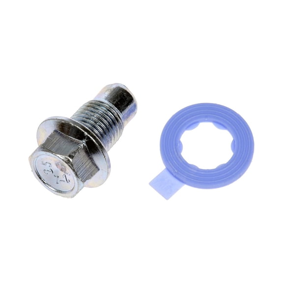 KarParts360 For Infiniti Q45 2000-2006 Oil Drain Plug | Steel | Silver | Gasket Type | Hex Head Drive | Extra Fine Thread | Replacement For 11128-1P100