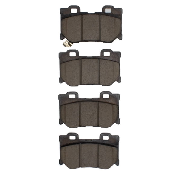 KarParts360 For Infiniti Q50 2014-2020 Disc Brake Pads | Ceramic Friction | Mechanical Pad Wear Sensor | 99.8 Millimeters / 3.93 Inches Inner and Outer Pad Width