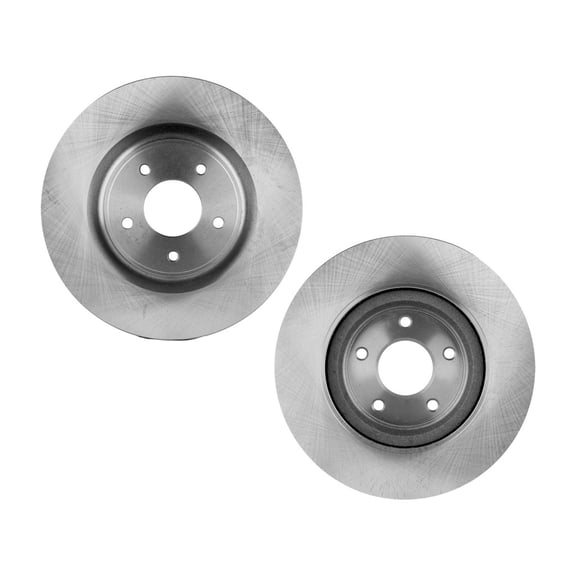 KarParts360 For Infiniti Q60 2017 18 19 20 21 2022 Brake Discs | Front | 2-Wheel Set | Cast Iron Natural | 12.6 inches Outside Diameter | 5 Lugs | Vented | Replacement For 44765, 833566
