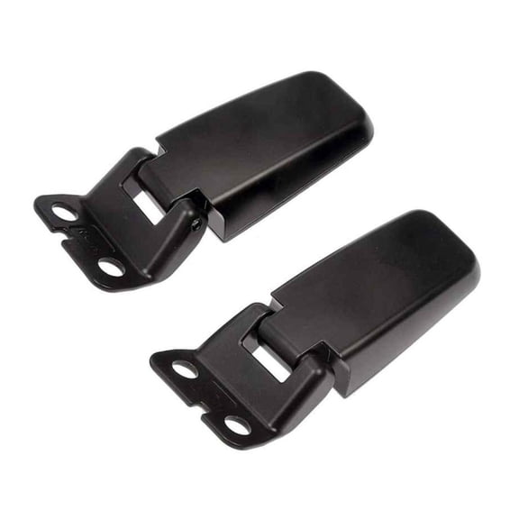 KarParts360 For Infiniti QX56 2004-2010 Liftgate Glass Hinge | Aluminum Material | Black | 0.12 Inches Material Thickness | 1 Left Hinge, 1 Right Hinge, 2 Shoulder Screws, 4 Nuts | 90320-7S000
