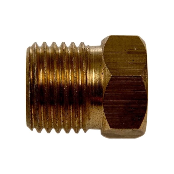 KarParts360 Inverted Flare Fitting | Brass | Male Thread; Hex End 1 Type | Standard Fitting Fastener Grade | 0.32 Inches Tube Size | 5/16 Inches Tubing Outside Diameter