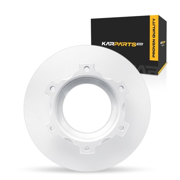 KarParts360 For Isuzu NQR/NRR 2022 2023 2024 Brake Rotor Rear | Cast Iron | Plain Rotor Style | 164 Millimeters/6.46 Inches Center Hole Diameter | 39 Millimeters/1.54 Inches Discard Thickness