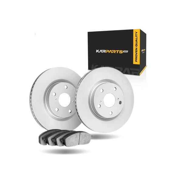 KarParts360 For Jaguar S-Type 2006 2007 2008 Brake Set Front | 5 Stud/Lug Hole | 11.81 Inches Outside Diameter | 0.31 Inches Discard Thickness | 0.39 Inches Nominal Thickness