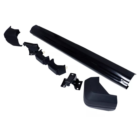 KarParts360 For Jeep Cherokee 1990-1996 Bumper Kit | Rear | Black | Metal/Plastic | Experimental Jeep (XJ) | With Bumper | With 2 Brackets | With 2 End Caps And 2 Bumper Guards
