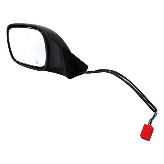 KarParts360 For Jeep Cherokee 1997 98 99 00 2001 Door Mirror Driver Side | Black Housing Color | Plastic Material | Electric Adjustment | Screws Attachment | Powered Mirror | Rectangular Glass | Clea