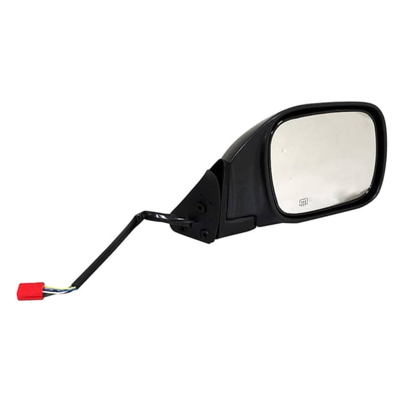 KarParts360 For Jeep Cherokee 1997 98 99 00 2001 Door Mirror Passenger Side | Black Housing Color | Plastic | Electric Adjustment | Screws Attachment | Powered Mirror | Rectangular Glass Shape | Clea