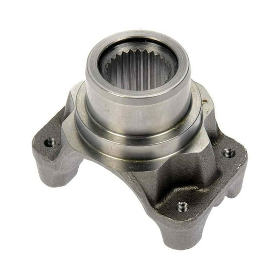 KarParts360 For Jeep Comanche 1990 1991 1992 Differential Pinion Yoke | Steel | Gray Color | 24.56 Millimeters Inside Diameter | 1/4-28 Inches Mounting Hole Diameter | 4 Mounting Hole