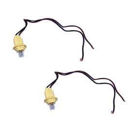 KarParts360 For Jeep Comanche 1990 1991 1992 Side Marker Cable Driver And Passenger Side | Pair | Plastic, Metal, Glass | White | With 1 Side Marker Socket | With Wiring And 1 Bulb | For 4489395K