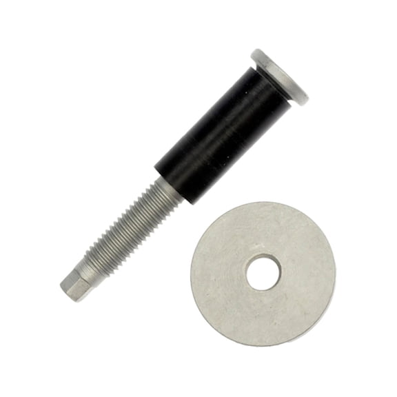 KarParts360 For Jeep Gladiator 2020 2021 2022 2023 Tailgate Striker Bolt | Steel; Plastic | Geomet Finish Black | Screw On | Square Head Drive | 77MM Bolt Length | Replacement For 6507306AA, 6508552A