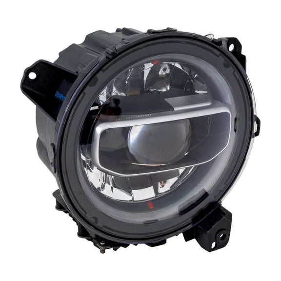 KarParts360 For Jeep Gladiator 2020 2021 2022 Headlight Passenger Side | CAPA | Clear Lens | LED | PP Plastic Housing | PC Plastic Lens | w/ Bulbs | Replacement For CH2503327, CH2503327C | 55112878AG