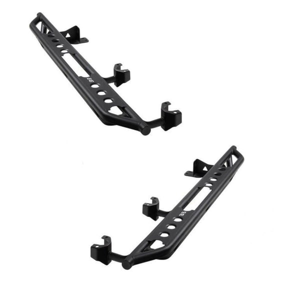 KarParts360 For Jeep Gladiator 2020 2021 2022 SRC Side Armor | Pair | Steel | Heavy-Duty 2-Inches | 120 Steel Wall Tubing | Three Secure Mounting Points | With Steps
