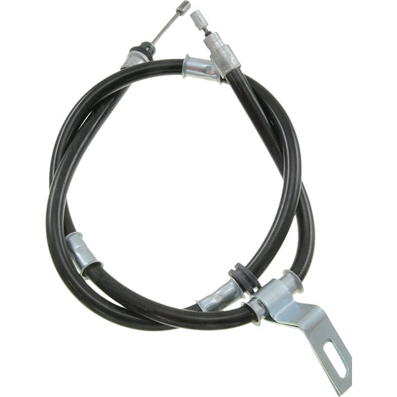 KarParts360 For Jeep Grand Cherokee 1999 00 01 02 03 2004 Parking Brake Cable | Black Housing | Rubber Outer Sleeve | 40.47 Inch Conduit Length | With Conduit | Replacement For 52128118AC, 52128118AD